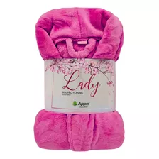 Roupão Plus Size Feminino Lady Plush Macio Manga Longa Appel