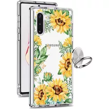 Funda Para Galaxy Note 10 Giika De Tpu Transparente Floral