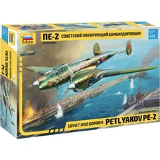 Zvezda Avion Bombardero Ruso Yaakov Pe-2 1/72 Supertoys