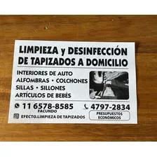 Limpieza De Tapizados, Alfombras, Sillones, Colchones. Etc.