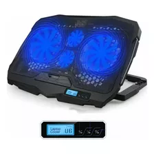 Ventilador Gamer Base Cooler Notebook 4 Ventiladores Luz 