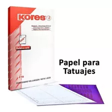 Papel Hectografico Kores 5 Hojas Para Tatuar Tattoo