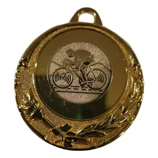 Medalla Ciclismo De Ruta 5 Cms. Incluye Grabado Y Cinta.