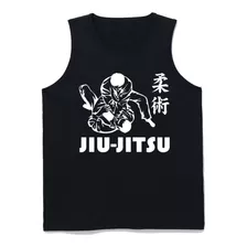 Camiseta Regata Masculina Com Estampa Jiu Jtisu Luta Esporte