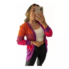 Casaco Cardigan Kimono Tricot Lã Pronta Entrega Evangelico 