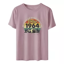 Camisa Vintage Feminina Y Tops 1964 Presentes De Aniversário