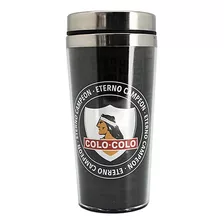 Mug Termico Logo Plateado Colo Colo Titanio