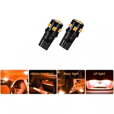 2 Focos Luces Led T10 Ambar Luz Guías Salón Placa Maletero