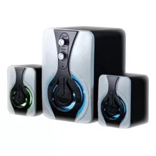 Parlantes Para Pc Gamer Usb 2.1 Luces Led Smart Tv Netmak Ep