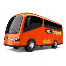 Micro Ônibus Micro Bus Miniatura 28cm - Omg Kids