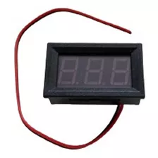 Voltímetro Digital Led Vermelho 12v 24v 2 Fios Automotivo