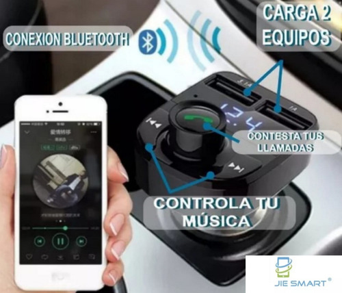 Transmisor Receptor Para Auto Bluetooth Audio Fm Mp3 Foto 4