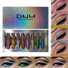 Delineadores - Dnm Liquid Glitter Eyeliner Set, 8 Colores Gl