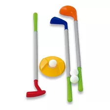 Juego De Golf Infantil X 3 Palos + Pelotita + Ollo Plástico