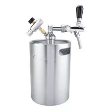 Barril De Cerveza De Acero Inoxidable De 5 L Y Mini Dispensa