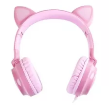 Fone Headset Kitty Ear Orelha Gato Microfone Headphone Vinik