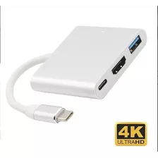 Cabo Adaptador Type-c 3 Em 1 Usb-c Hdmi Usb 3.1 Macbook 118