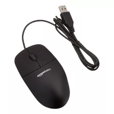 Ratón De Ordenador Usb Con Cable De 3 Botones Amazon Basics,