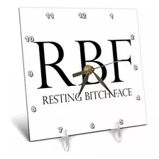 Reloj De Escritorio 3d Rose Rbf Descansando Bitch Face,