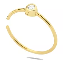 Piercing Nariz Ouro 18k Diamante Argola Helix Nostril Luxo