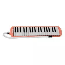 Melodica 37 Teclas Maxima Melodion Escolar Rosa Funda Rigida