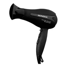 Secador De Cabelo Mondial Power Shine Black Preto Íons 2000w