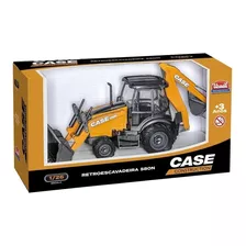  Miniatura Case 580n Retroescavadeira Construction 1/26