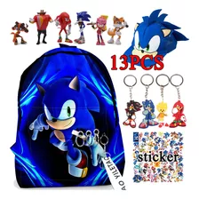 Nuevo Kit De Mochila Sonic De Dibujos Animados: Llavero, Som