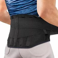 Cinturón De Soporte Lumbar, Refuerzos De Espalda Agptek Par