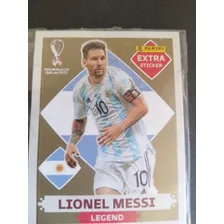 Figurita Extra Sticker Oro 2022 De Lionel Messi 