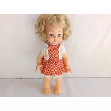 Boneca Antiga Da Estrela - Cidinha - Anos 80 Vestido Bolinha