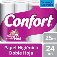 Confort Doble Hoja Papel Higiénico 24 Un 25 Mt