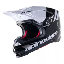 Alpinestars Supertech S-m8 Radium 2 Casco (negro Blanco Bri.