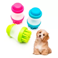 Cepillo Dispensador De Shampoo Baño Y Masaje De Mascotas