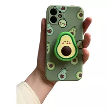 Carcasa iPhone Palta + Pop Socket Funda Silicona 