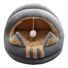 Cama Cucha Cueva Iglu Para Gatos Mascotas Con Colgante Xl