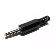 Ficha Conector Plug 4 Polos 3.5mm Prolongacion Plastica 