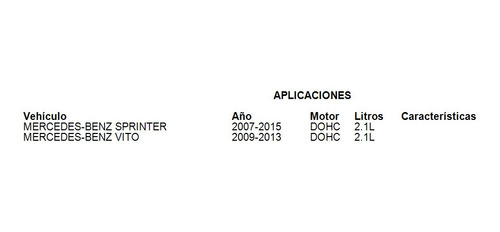 Junta Multiple Escape Mercedes-benz Sprinter 2007-2015 2.1l Foto 2