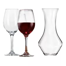 Kit Vino 2 Copas Degustación 490ml + 1 Decanter 950ml Nadir