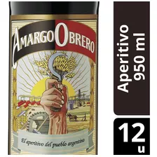 Amargo Obrero 19° Aperitivo 950 Ml X 12 Unidades