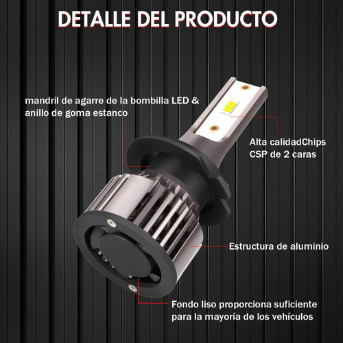 Kit De Focos H7 H11 Led De Luz Alta Y Baja Para Renault [u] Foto 8