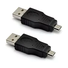 Adaptador Usb 2.0, Amacho Micromacho Negro (2 Pack)