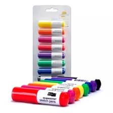 Canetas Para Silhouette Sketch Pens 8 Cores Basicas