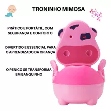 Troninho Peniquinho Infantil Musical 2 Em 1 Vira Degrau