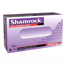 Shamrock 10112-medium-100 Unidades, Guante De Examen De Ltex