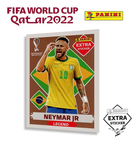 Figurinha Extra Luis Suarez Gold e Neymar Bronze Copa Panini