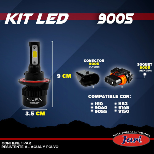 Kit De Led 3 Caras Alfa Cob 8000lm 6500k Varias Medidas Foto 7