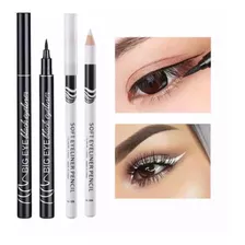 Set Delineador De Ojos Negro Y Blanco , Hasta Agotar Stock