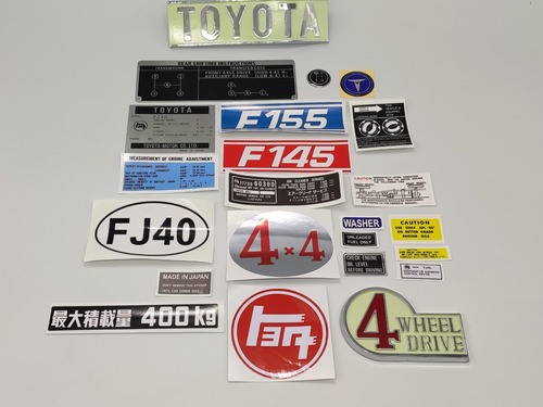 Toyota Land Cruiser Fj40 Calcomanias Y Emblemas F155 / F145 Foto 3