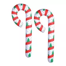 2 Botes De Caramelo Inflables Jumbo / 44 Navidad Decoración